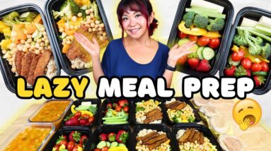 Lazy AF Vegan MEAL PREP (High Protein Meals)