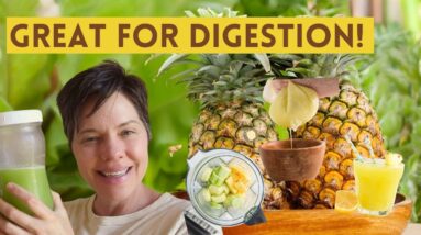 Pineapple Cucumber Juice Recipe with Ginger (Digestion Benefits)