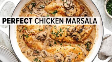 CHICKEN MARSALA | The Perfect Easy Weeknight Dinner Recipe!