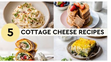 COTTAGE CHEESE RECIPES | easy, healthy protein-packed!