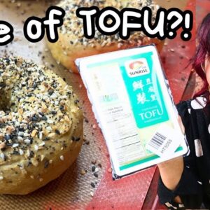 I Tried Making 2 Ingredient Bagels Out of TOFU... Does it Work?!