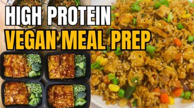 High Protein Low Calorie Vegan Meal Prep For Weight Loss (comfort food edition!)