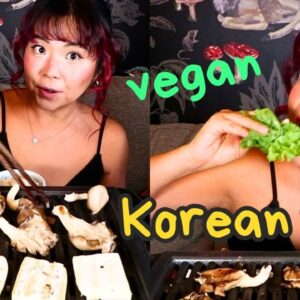 My Favourite Way to Eat a Whole Head of Lettuce (Vegan Korean BBQ Mukbang) | Munching Mondays Ep.137