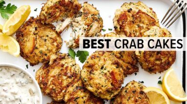 THE BEST CRAB CAKES | Protein-Packed + Easy Dinner Idea!