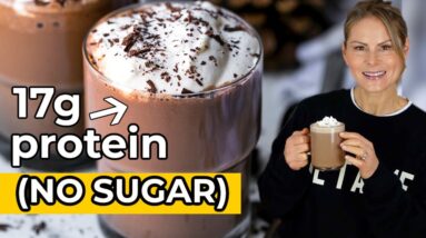 HEALTHY HOT CHOCOLATE | sugar-free, high-protein cocoa recipe