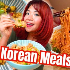 LAZIEST KOREAN MEALS FOR ONE! (Vegan) 🇰🇷 Lazy Korean Recipes