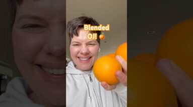 Blended Orange Juice Recipe (1-Ingredient)!🍊