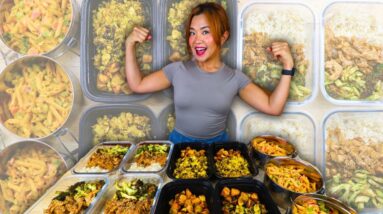 HIGH PROTEIN MEAL PREP: 100g PROTEIN/DAY without protein powder! (vegan meal prep)