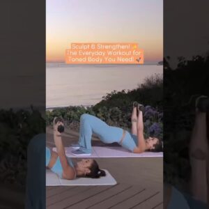 Sculpt & Strengthen! ✨ Glute Bridge Chest Press Combo: The Everyday Workout for Toned Body You Need!