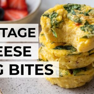 COTTAGE CHEESE EGG BITES | Healthy Breakfast (Better Than Starbucks!)