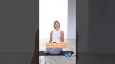 ✨ THROWBACK! 🤸‍♀️ 7-minute Quick Ab Routine for Weight Loss 🔥⏱️ #QuickWorkout #AbRoutine #ToneItUp