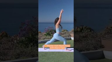 🌙 Master Half Moon Pose with Alex's Tips! + Stretching Exercises for Lower Back Pain Relief! 💖