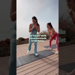 What 8 seconds feel like at the end of our quick full body weight loss exercise workout at home! 🥵💦
