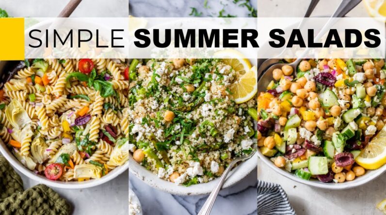 SIMPLE SUMMER SALAD IDEAS | crazy easy recipes