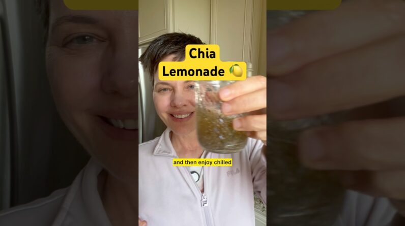 Chia Lemonade Recipe #chiaseeds #hydration #recipe