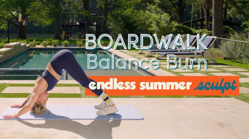 🤸‍♀️ Boardwalk Balance Burn: Your Everyday Workout for a Toned Body! 🔥