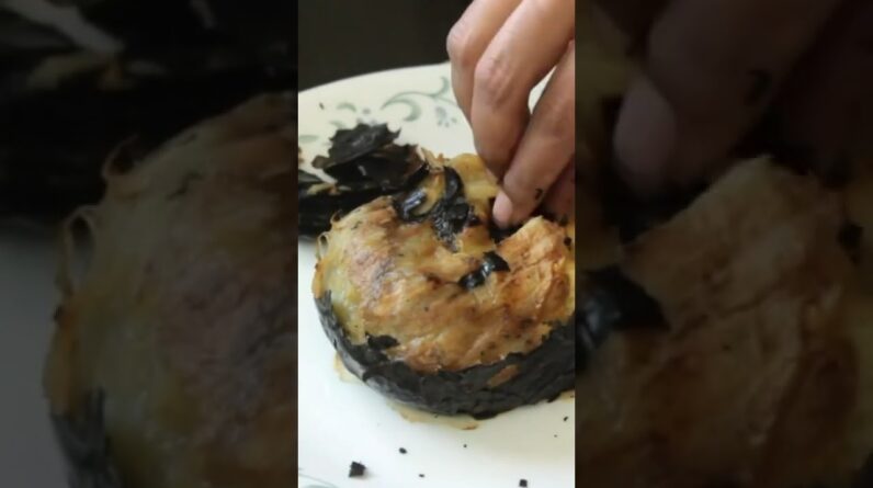 Ever eaten Baba Ganoush  This eggplant 🍆 spread is to die for! #shorts