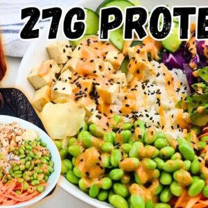 This High Protein SUSHI BOWL Has 27g of PROTEIN & easy To MEAL PREP