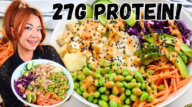 This High Protein SUSHI BOWL Has 27g of PROTEIN & easy To MEAL PREP