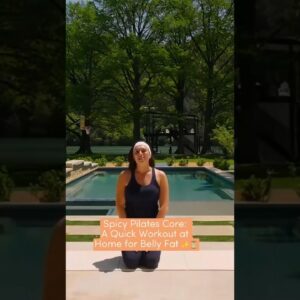 Spicy Pilates Core: A Quick Workout at Home for Belly Fat ✨⏳