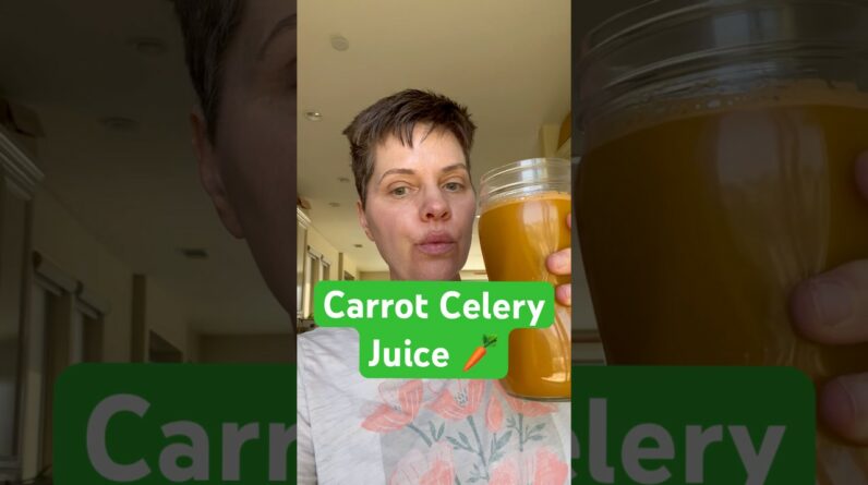 Carrot Celery Juice Recipe 🧡💚 #juice #recipe #juicer