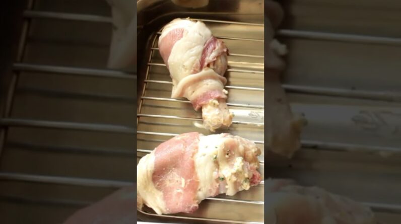 Bacon 🥓 wrapped chicken 🍗 Nuff said! #shorts