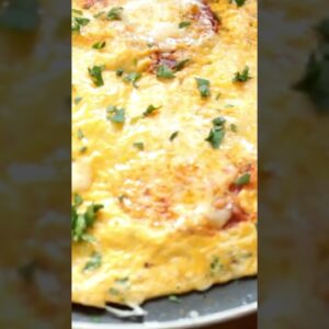 How to make an omelet pizza 🍕 #shorts
