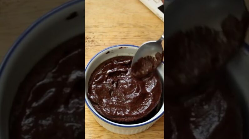 Keto chocolate 🍫 microwave mug cake in 90seconds #shorts