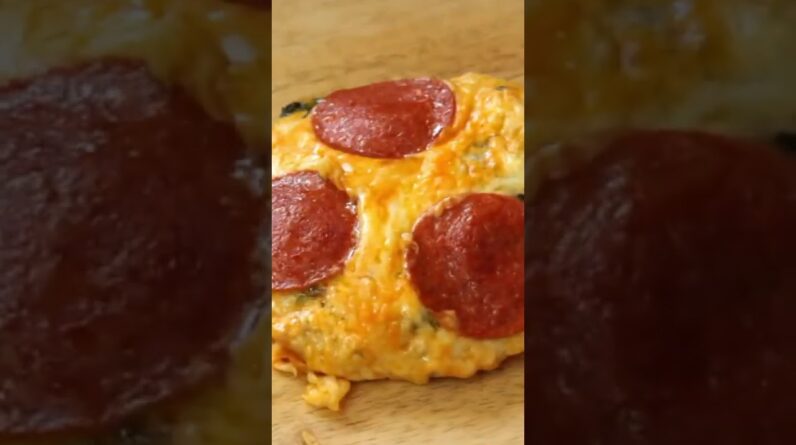 Pizza with no bread, only meat! The meatzza!! #shorts