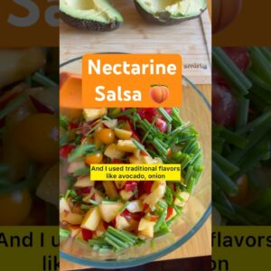 Nectarine Pico de Gallo (Summer Fruit Recipe) 🍑🍑🍑 #summerrecipes