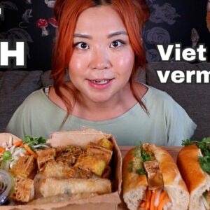VIETNAMESE FOOD FEAST! Viet Sub, Spring Roll Vermicelli Bowl MUKBANG | Munching Mondays Ep.144