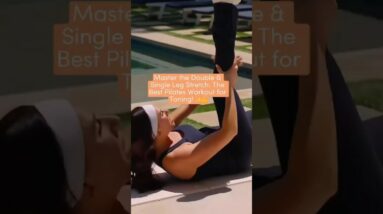 Master the Double & Single Leg Stretch: The Best Pilates Workout for Toning! ✨💪  #toneitup