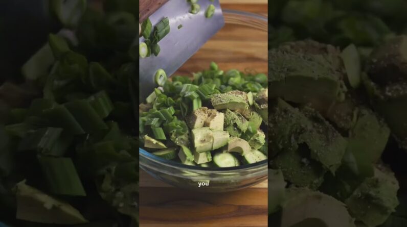 Easy Cucumber Avocado Salad   Quick Sesame Salad Recipe for Meal Prep #mealprep #cucumber #avocado
