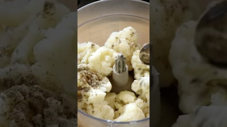 Creamy cheesy cauliflower mash
