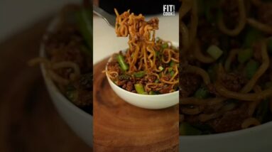 Spicy Korean Beef Bowl Recipe - Easy Gochujang Beef Noodle Bowl #ramennoodles #ramenbowl