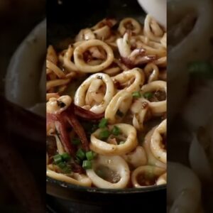 Garlic butter squid, nuff said! #shorts
