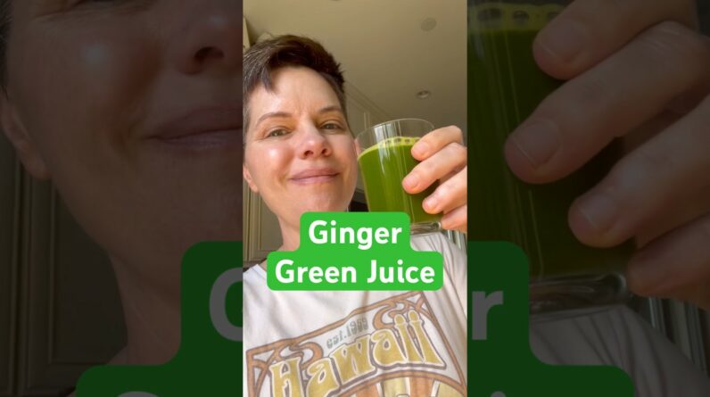Ginger Green Juice for Acid Reflux #recipe #juicing #juicingtips