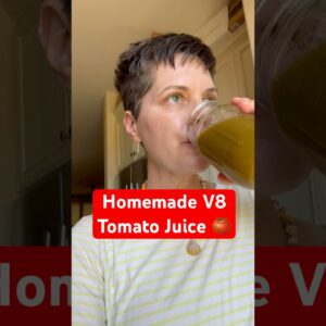 How to Make Tomato Juice (Homemade V8 Juice) #recipe #juice #healthyrecipe