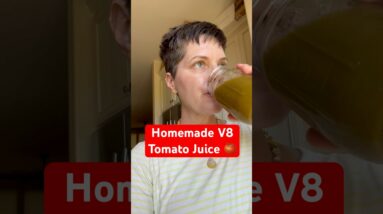 How to Make Tomato Juice (Homemade V8 Juice) #recipe #juice #healthyrecipe