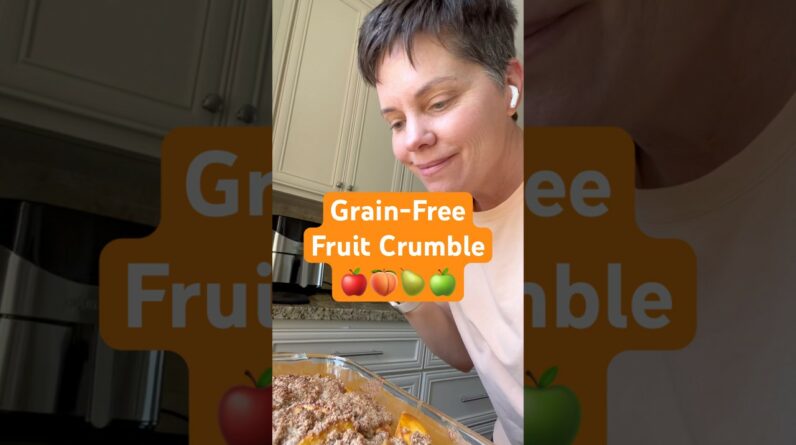 Almond Flour Fruit Cobbler (Grain-Free & Gluten-Free Dessert) #recipe #cooking