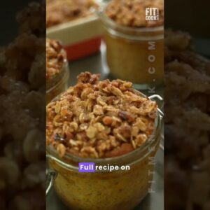Sweet Potato Pie Protein Oats - Easy Vegan Fall Breakfast 500 Calories #veganrecipes