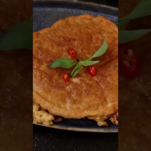 Will you try this deep fried omelet  #shorts