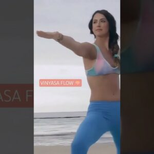 Full Routine Link 👆🏻Complete Your Vinyasa Flow 🧘 And Find Focus - Full Body Stretch & Yoga ✨ #tiu