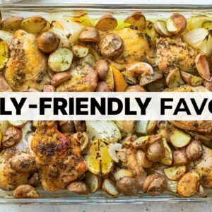 ONE-PAN BAKED CHICKEN and POTATOES | Healthy + Easy Meal Prep Recipe