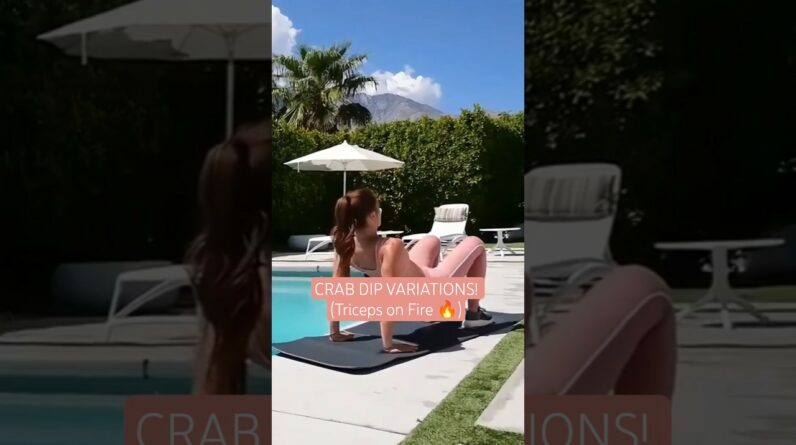 Tricep Crab Dips: Salsa & Criss-Cross! (Bodyweight BURN) 2 Tricep Crab Dips: Salsa & Criss-Cross! (Bodyweight BURN)