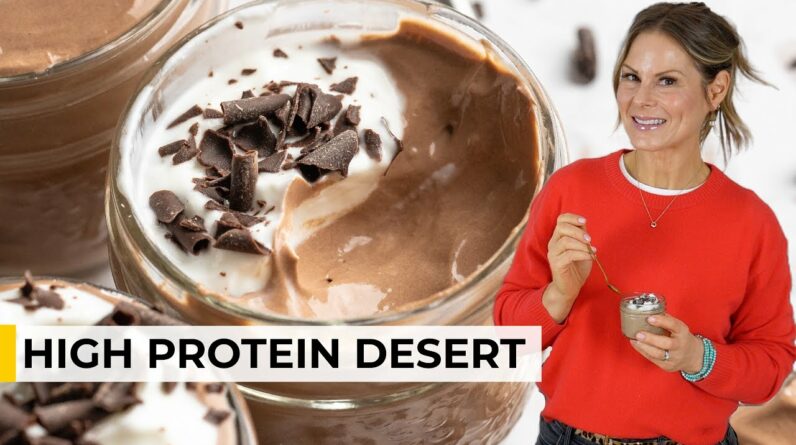 HIGH PROTEIN DESSERT | Healthy Chocolate Cottage Cheese Mousse in Minutes