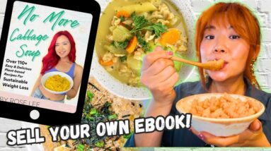 ONLY EATING RECIPES FROM MY EBOOK | How to Sell eBooks Online!