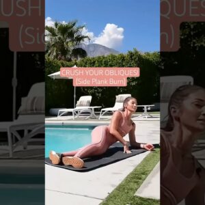 Side Plank Reach-Throughs: Oblique Finisher! (Core Work)  #toneitup