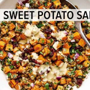 SWEET POTATO SALAD | I'm obsessed with this healthy fall salad recipe!