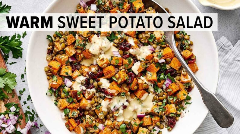 SWEET POTATO SALAD | I'm obsessed with this healthy fall salad recipe!